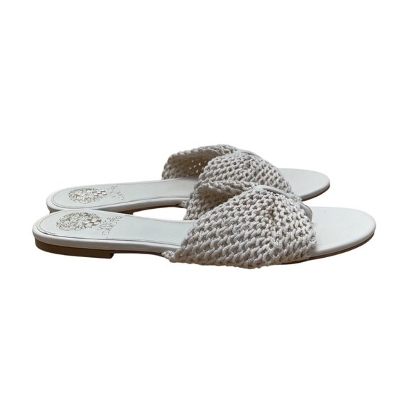 Vince Camuto Womens White Woven Bobbiey Slide Sandals Size 10M - New - Picture 3 of 8